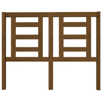 Testiera per Letto ambra 126x4x100 cm in Legno Massello di Pino 818813