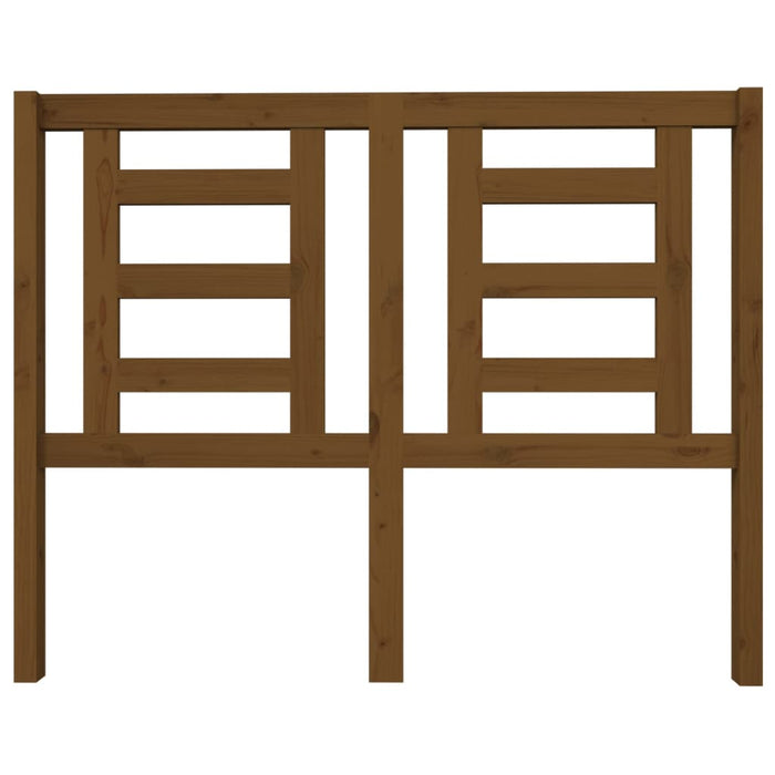 Testiera per Letto ambra 126x4x100 cm in Legno Massello di Pino 818813