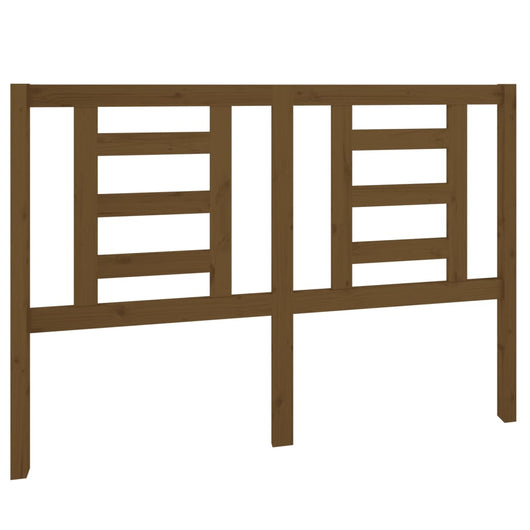 Testiera per Letto-Testata-Testiera Decorativa ambra 141x4x100 cm in Legno Massello di Pino 163875