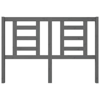 Testiera per Letto-Testata-Testiera Decorativa Grigia 146x4x100cm in Legno Massello di Pino 631068