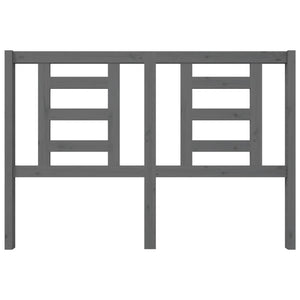 Testiera per Letto-Testata-Testiera Decorativa Grigia 146x4x100cm in Legno Massello di Pino 631068