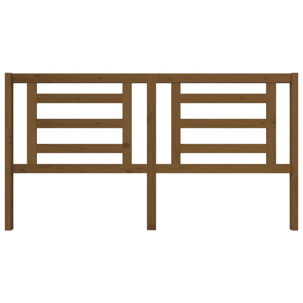 Testiera per Letto ambra 186x4x100 cm in Legno Massello di Pino 818838