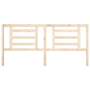 Testiera per Letto 206x4x100 cm in Legno Massello di Pino 818840