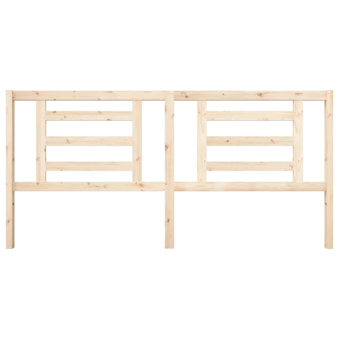 Testiera per Letto 206x4x100 cm in Legno Massello di Pino 818840