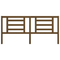 Testiera per Letto ambra 206x4x100 cm in Legno Massello di Pino 818843