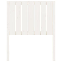 Testiera per Letto Bianca 80,5x4x100 cm Legno Massello di Pino 818846