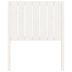 Testiera per Letto Bianca 80,5x4x100 cm Legno Massello di Pino 818846