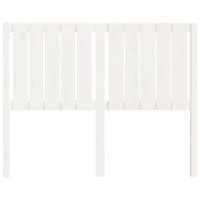 Testiera per Letto Bianca 125,5x4x100 cm Legno Massello di Pino 818861