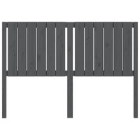 Testiera per Letto Grigia 145,5x4x100 cm Legno Massello di Pino