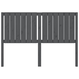 Testiera per Letto Grigia 145,5x4x100 cm Legno Massello di Pino