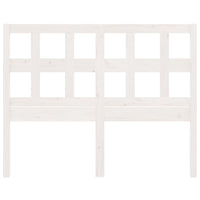 Testiera per Letto Bianca 140,5x4x100 cm Legno Massello di Pino 818916