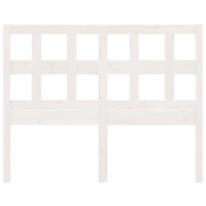 Testiera per Letto Bianca 185,5x4x100 cm Legno Massello di Pino 818936