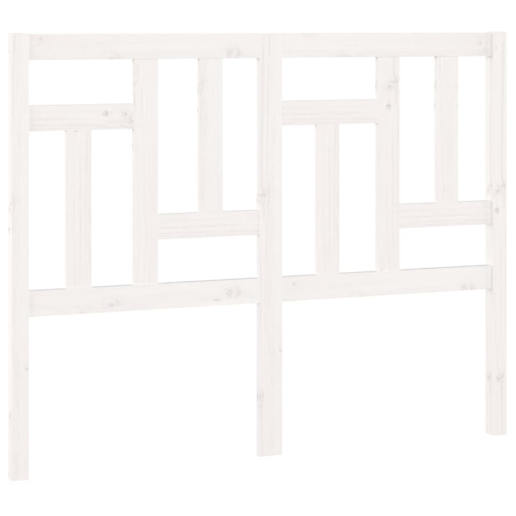 Testiera per Letto-Testata-Testiera Decorativa Bianca 205,5x4x100 cm Legno Massello di Pino 588775