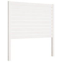 Testiera per Letto Bianca 96x4x100 cm in Legno Massello di Pino 819001