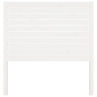 Testiera per Letto Bianca 96x4x100 cm in Legno Massello di Pino 819001