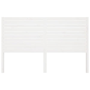 Testiera per Letto-Testata-Testiera Decorativa Bianca 141x4x100cm in Legno Massello di Pino 625121