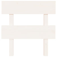 Testiera per Letto Bianca 103,5x3x81 cm Legno Massello di Pino 819056