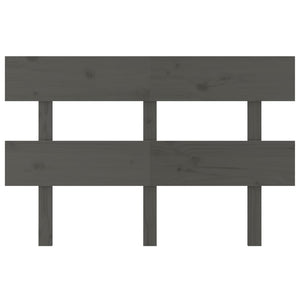 Testiera per Letto Grigia 138x3x81 cm in Legno Massello di Pino 819067