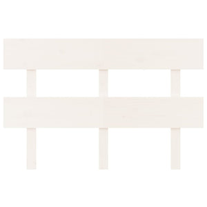 Testiera per Letto Bianca 144x3x81 cm in Legno Massello di Pino cod mxl 48174