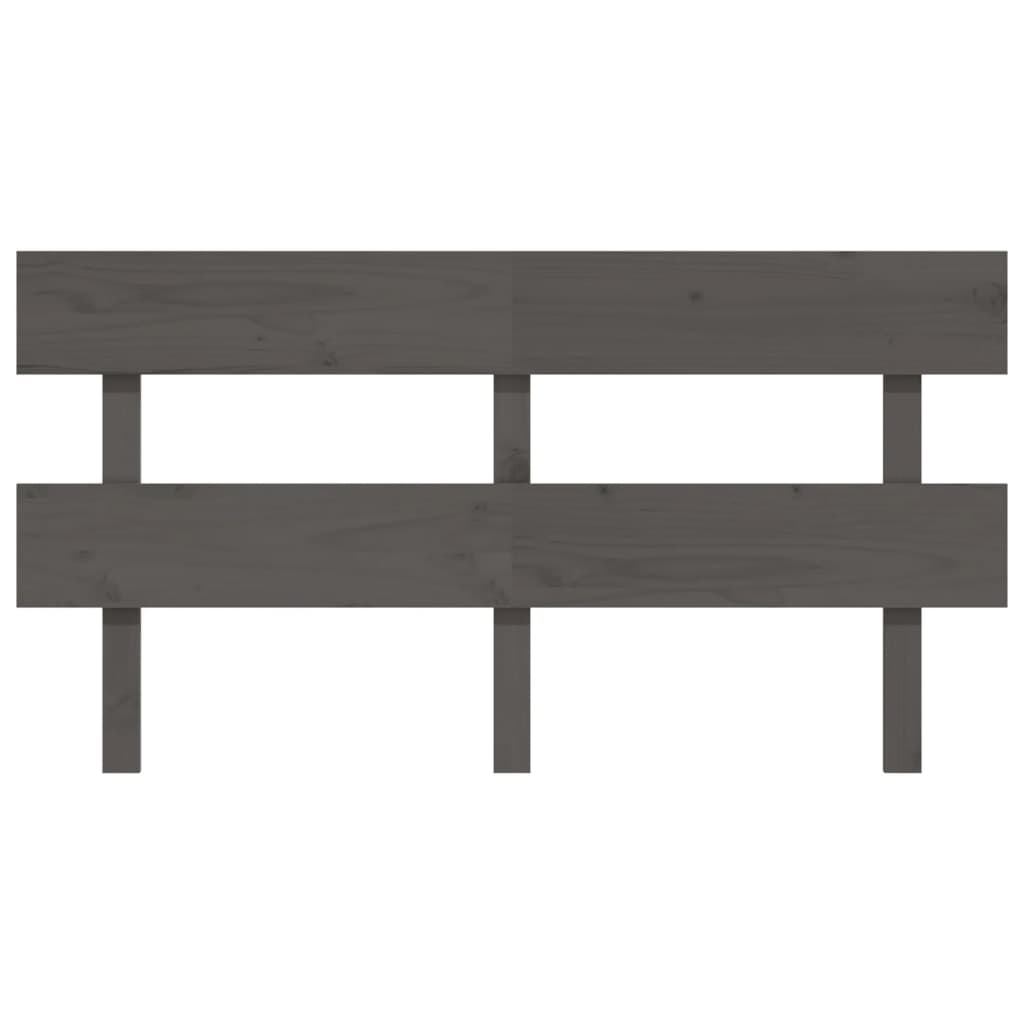 Testiera per Letto Bianca 154x3x81 cm Legno Massello di Pino 819077