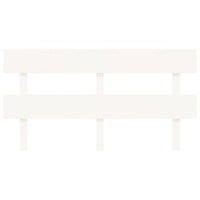 Testiera per Letto Bianca 164x3x81 cm in Legno Massello di Pino 819081