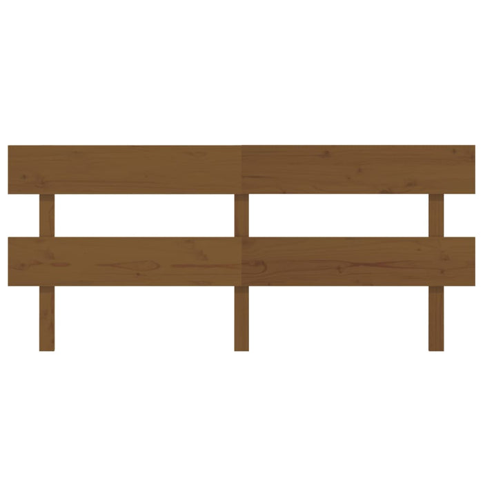 Testiera per Letto ambra 184x3x81 cm in Legno Massello di Pino 819088