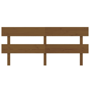 Testiera per Letto-Testata-Testiera Decorativa ambra 184x3x81 cm in Legno Massello di Pino