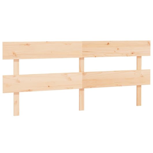 Testiera per Letto 204x3x81 cm in Legno Massello di Pino 819090