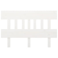 Testiera per Letto Bianca 143,5x3x81 cm Legno Massello di Pino 819121