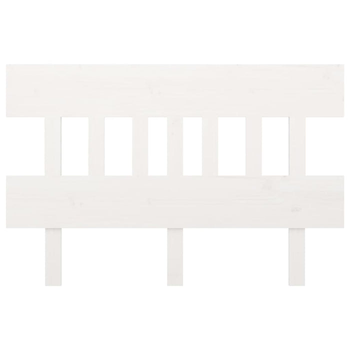 Testiera per Letto Bianca 203,5x3x81 cm Legno Massello di Pino