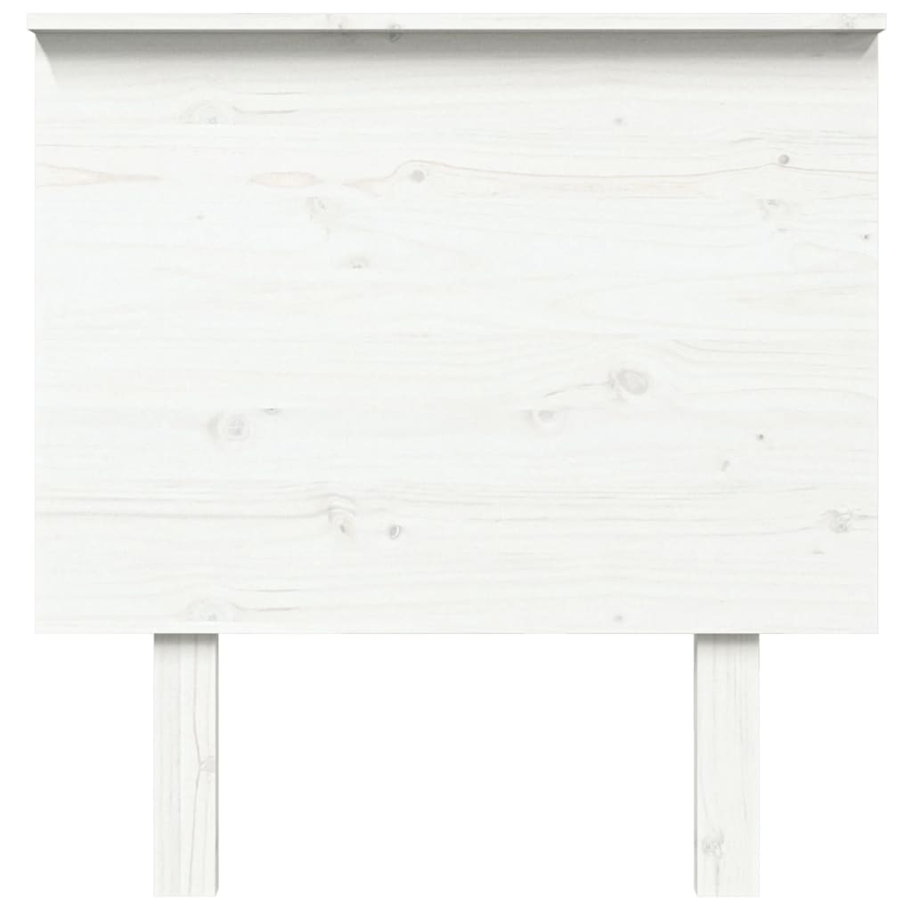 Testiera per Letto Bianca 79x6x82,5cm in Legno Massello di Pino 819146