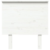 Testiera per Letto Bianca 79x6x82,5cm in Legno Massello di Pino 819146