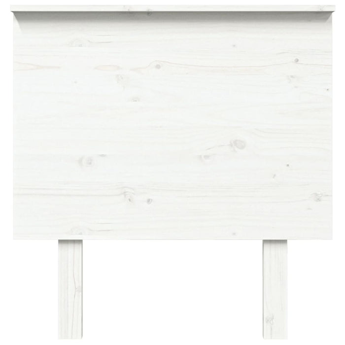 Testiera per Letto Bianca 79x6x82,5cm in Legno Massello di Pino 819146