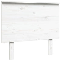 Testiera per Letto Bianca 94x6x82,5cm in Legno Massello di Pino 819151
