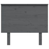 Testiera per Letto Grigia 94x6x82,5cm in Legno Massello di Pino 819152