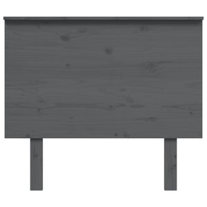 Testiera per Letto Grigia 94x6x82,5cm in Legno Massello di Pino 819152