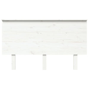 Testiera per Letto Bianca 139x6x82,5 cm Legno Massello di Pino 819166