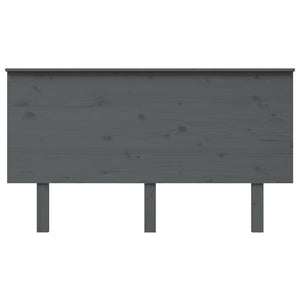 Testiera per Letto Grigia 144x6x82,5cm Legno Massello di Pino 819172