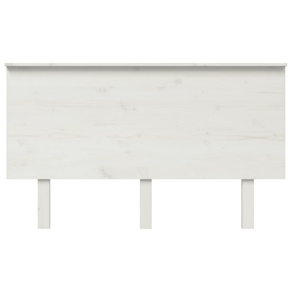 Testiera per Letto Bianca 184x6x82,5 cm Legno Massello di Pino cod mxl 49725