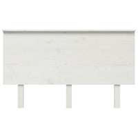 Testiera per Letto Bianca 184x6x82,5 cm Legno Massello di Pino cod mxl 49725