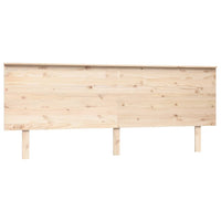 Testiera per Letto 204x6x82,5cm Legno Massello di Pino 819190