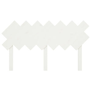 Testiera per Letto Bianca 141x3x80,5 cm Legno Massello di Pino 819221