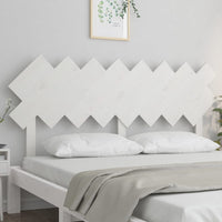Testiera per Letto Bianca 159,5x3x80,5cm Legno Massello di Pino 819231