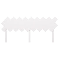 Testiera per Letto Bianca 178x3x80,5 cm Legno Massello di Pino 819236