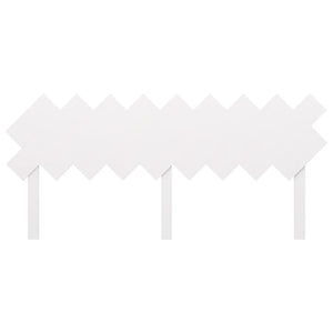 Testiera per Letto Bianca 178x3x80,5 cm Legno Massello di Pino 819236