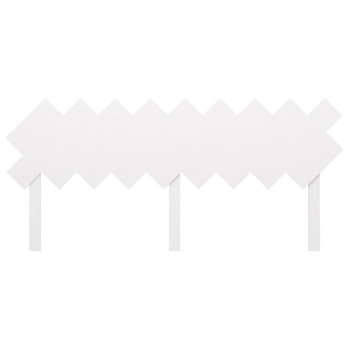 Testiera per Letto Bianca 178x3x80,5 cm Legno Massello di Pino 819236