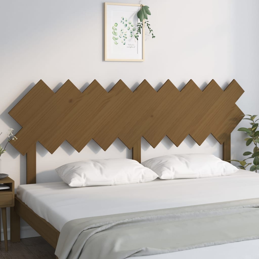 Testiera per Letto Ambra 178x3x80,5cm in Legno Massello di Pino 819238