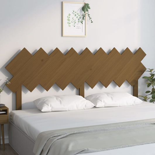 Testiera per Letto-Testata-Testiera Decorativa Ambra 178x3x80,5cm in Legno Massello di Pino