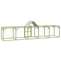 Recinto per pollaio in legno di pino massello impregnato marrone 500 x 100 x 150 cm 02_0043927