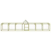 Recinto per pollaio in legno di pino massello impregnato marrone 700 x 100 x 150 cm 02_0043931